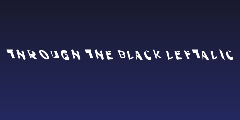 Through The Black Leftalic Social Header
