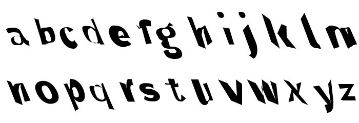 Through The Black Leftalic Шрифта строчной