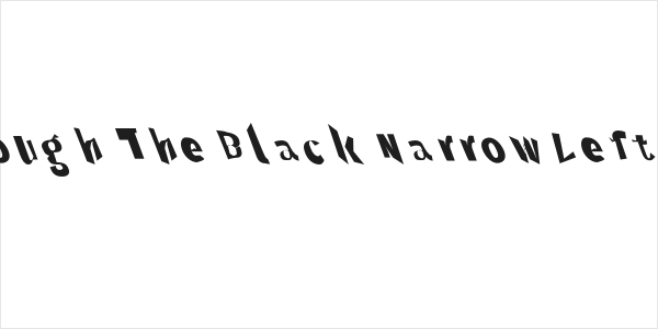 Through The Black Narrow Leftalic Logo