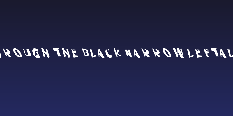 Through The Black Narrow Leftalic Social Header
