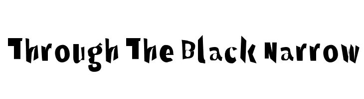 Through The Black Narrow  les polices de caractères gratuit tlcharger