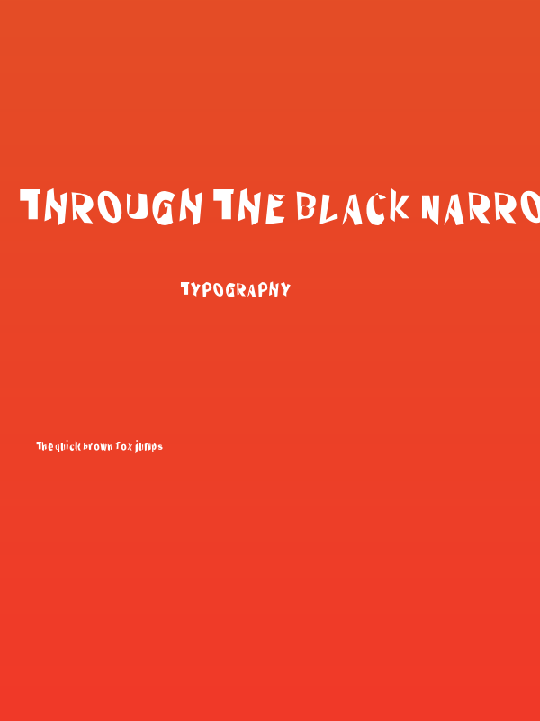Through The Black Narrow Poster