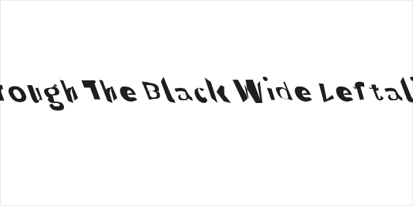 Through The Black Wide Leftalic Logo