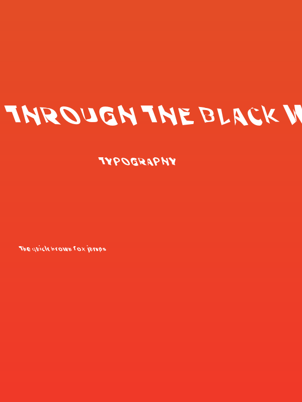 Through The Black Wide Leftalic Poster