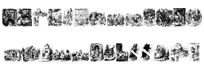 Through the Looking Glass2 Font LOWERCASE