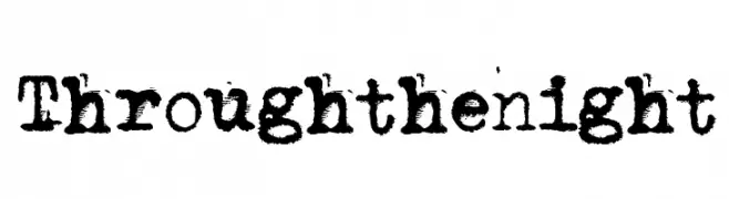 Through the night  تنزيل الخطوط