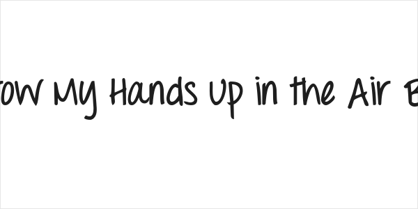 Throw My Hands Up in the Air Bold Logo