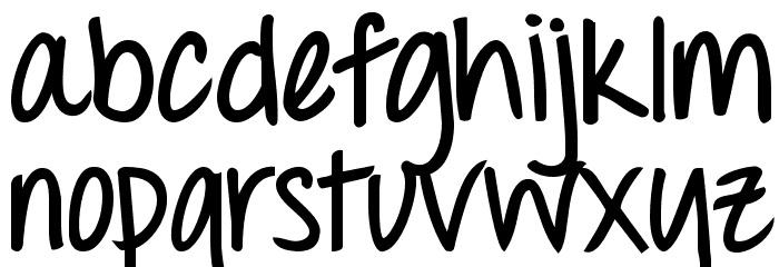 Throw My Hands Up in the Air Bold Font LOWERCASE