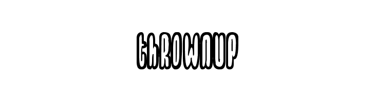 Thrownup  font caratteri gratis