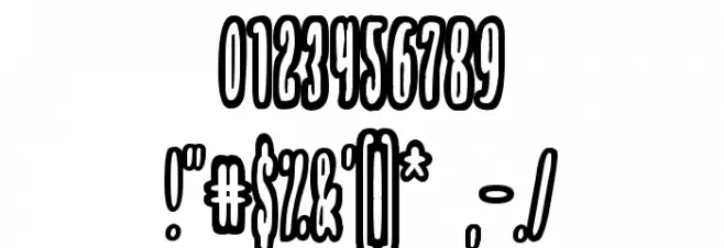 Thrownup Font OTHER CHARS