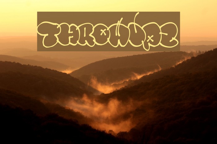 Throwupz Font examples
