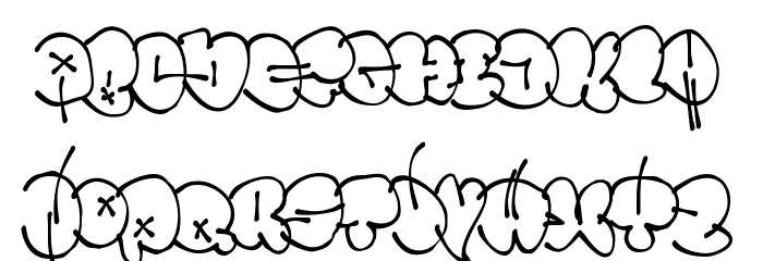 Throwupz Font LOWERCASE