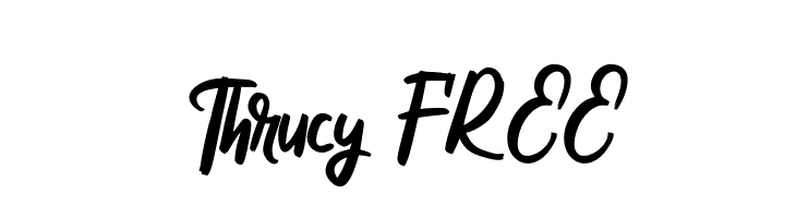 Thrucy FREE  Скачать бесплатные шрифты