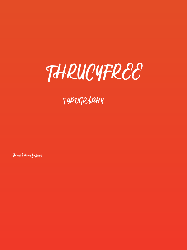 ThrucyFREE Poster