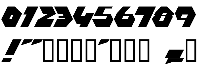 Thrust Font OTHER CHARS