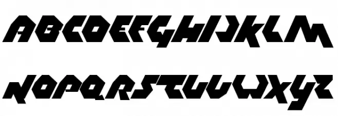 Thrust Шрифта ВЕРХНИЙ