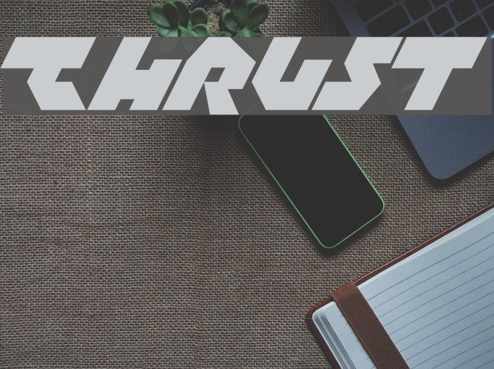 Thrust Font examples