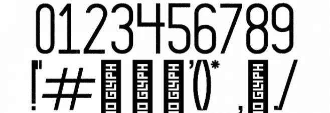 Thruster Regular Font OTHER CHARS