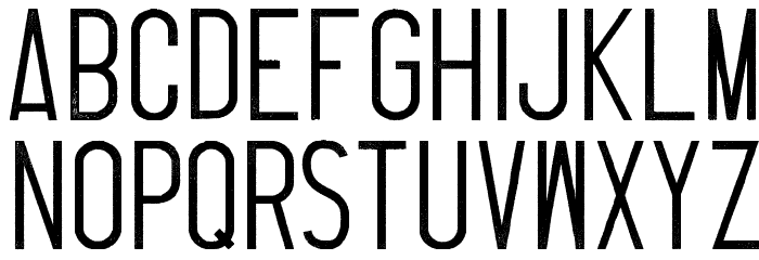 Thruster Regular Font LOWERCASE