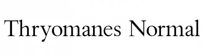 Thryomanes Normal  Frei Schriftart Herunterladen