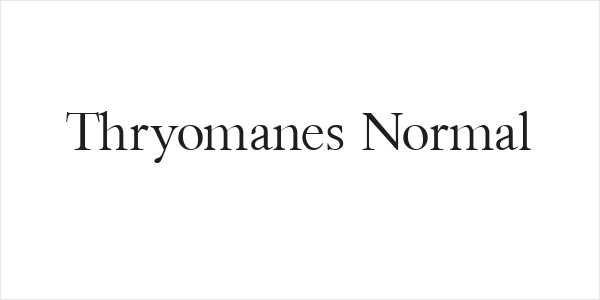 Thryomanes Normal Logo