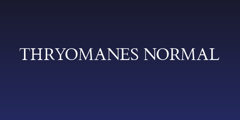 Thryomanes Normal Social Header