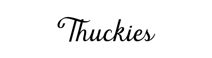 Thuckies  Frei Schriftart Herunterladen