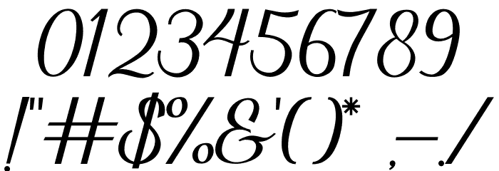 Thuckies Font OTHER CHARS
