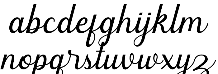 Thuckies Font LOWERCASE
