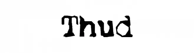Thud  Fuentes Gratis Descargar