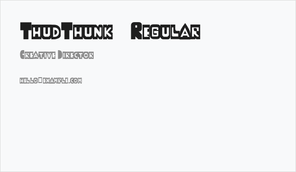 ThudThunk-Regular Business Card