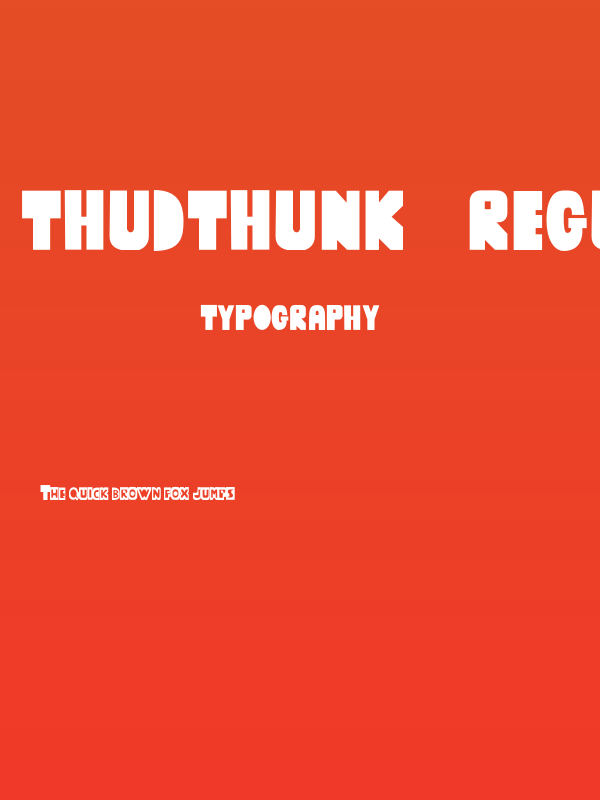 ThudThunk-Regular Poster