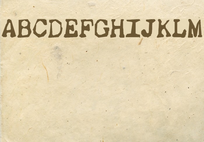 Thud Font examples