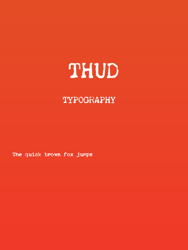 Thud Poster