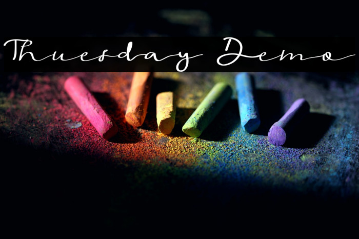 Thuesday Demo Example 1