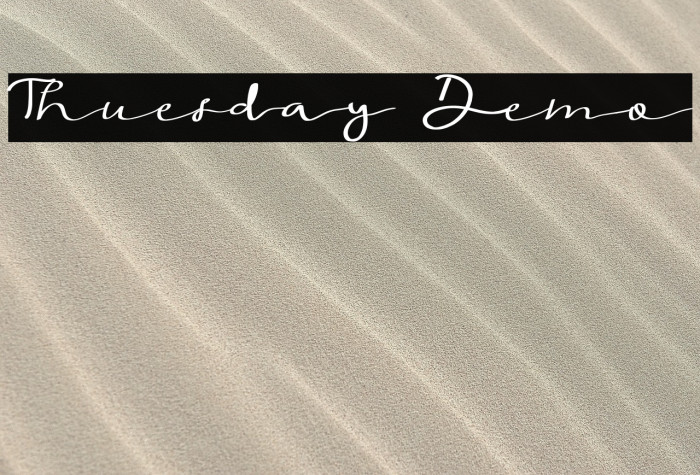 Thuesday Demo Example 2