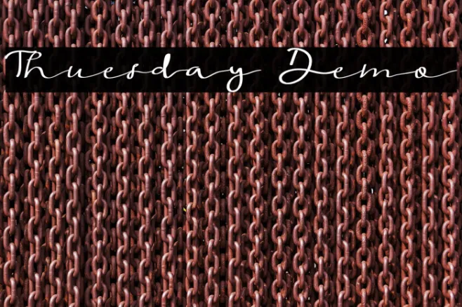 Thuesday Demo Example 3