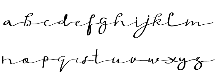 Thuesday Demo Font LOWERCASE