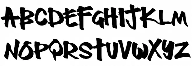 Thug Schriftart Groß