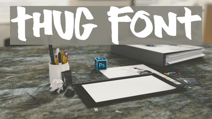 Thug Font examples