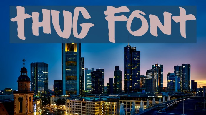 Thug Font examples