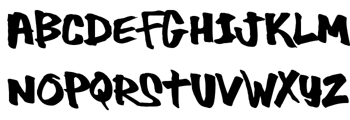 Thug Font LOWERCASE