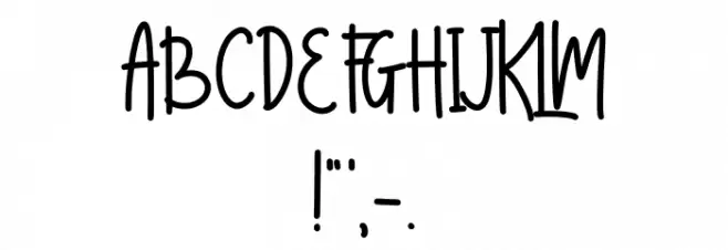 Thumbelina DEMO Font OTHER CHARS