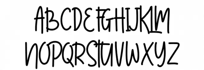 Thumbelina DEMO Font UPPERCASE