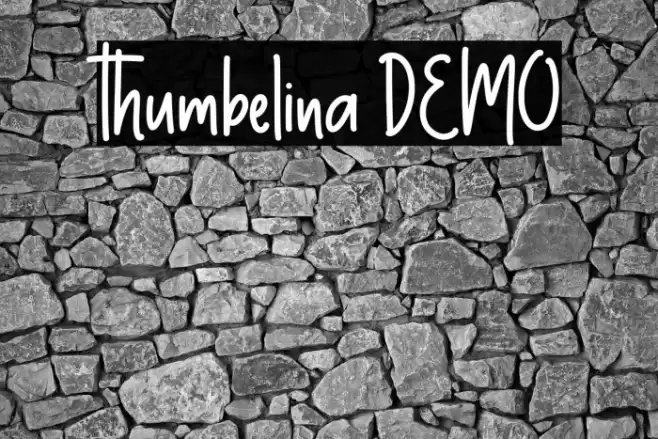 Thumbelina DEMO Font examples