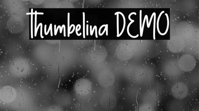 Thumbelina DEMO Font examples
