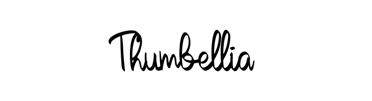 Thumbellia  Frei Schriftart Herunterladen