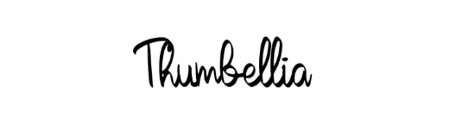 Thumbellia  Frei Schriftart Herunterladen