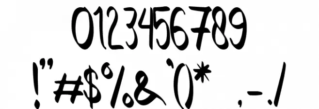 Thumbellia Font OTHER CHARS