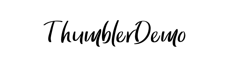 Thumbler Demo Font